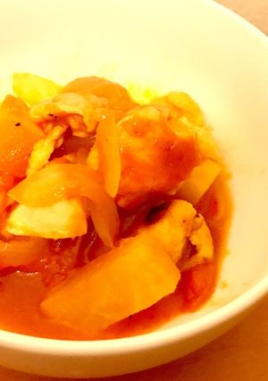 *鶏むねと野菜のトマト煮*-レシピのメイン写真
