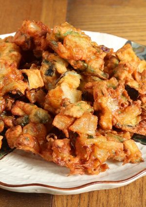 お弁当にも◎ごろごろ野菜のみそ天ぷら-レシピのメイン写真