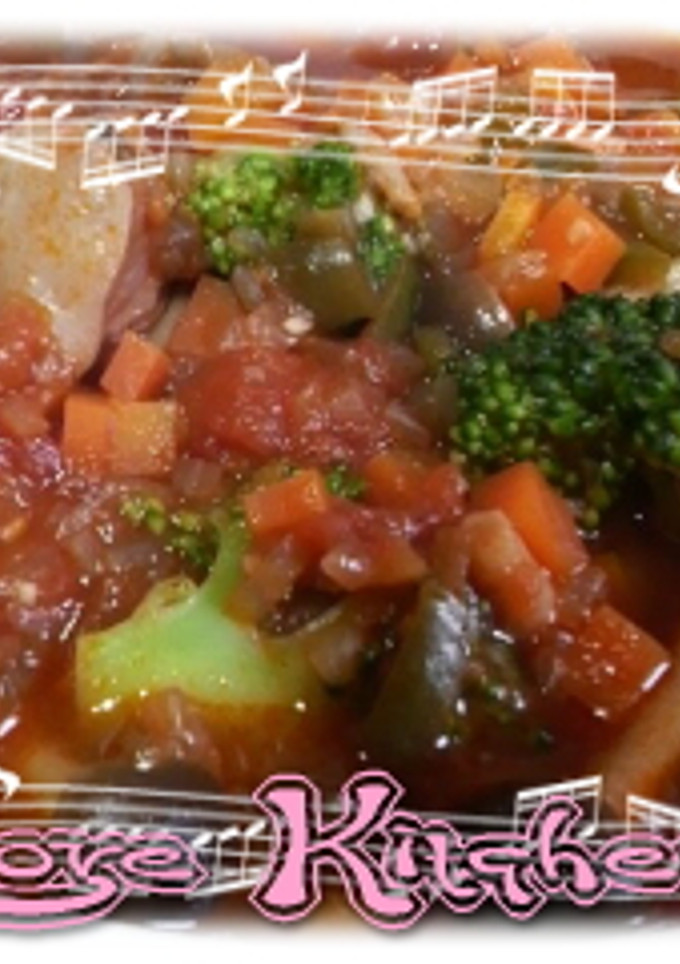 簡単チキンのトマト煮込み風-レシピのメイン写真