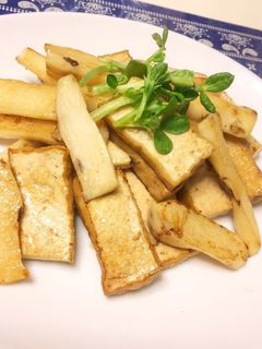簡単♡山芋と厚揚げ豆腐のバター醤油炒め-レシピのメイン写真