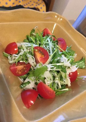 レンコンと水菜のサラダ-レシピのメイン写真