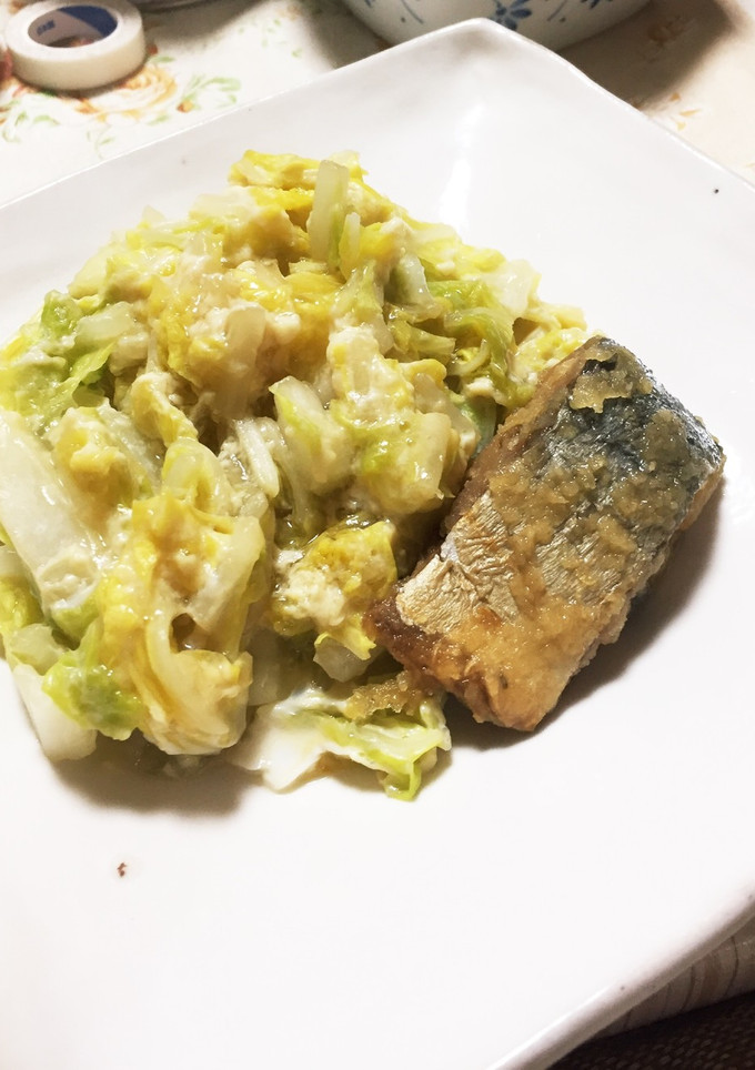 白菜ふわとろ卵とじ-レシピのメイン写真