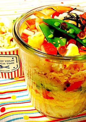 オシャレ♡ひな祭りジャーちらし弁当！-レシピのメイン写真