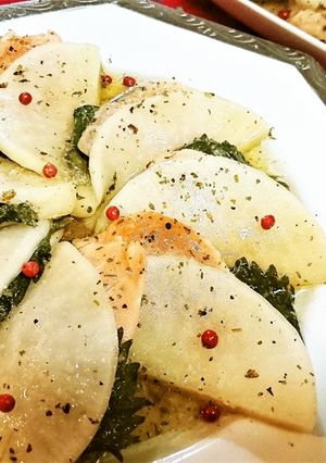 【サーモンの大根サンドカルパッチョ漬】-レシピのメイン写真