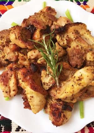 ジューシー鶏肉の粒マスタード焼き-レシピのメイン写真