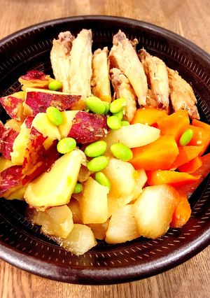 手羽中とさつまいもの煮物-レシピのメイン写真
