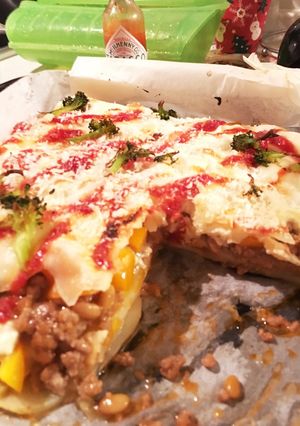 餃子の皮で簡単納豆ラザニア-レシピのメイン写真