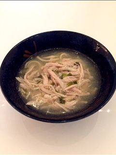 鶏肉の雑炊風ネギ生姜スープ-レシピのメイン写真