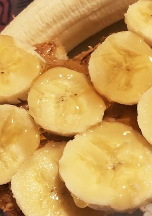 定番朝食♡ピーナッツバターバナナトースト-レシピのメイン写真