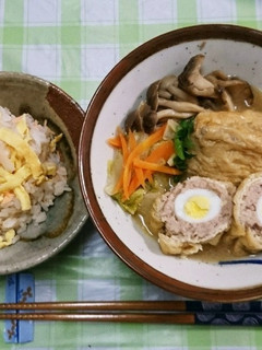 お揚げの肉詰め*みそ鍋風-レシピのメイン写真