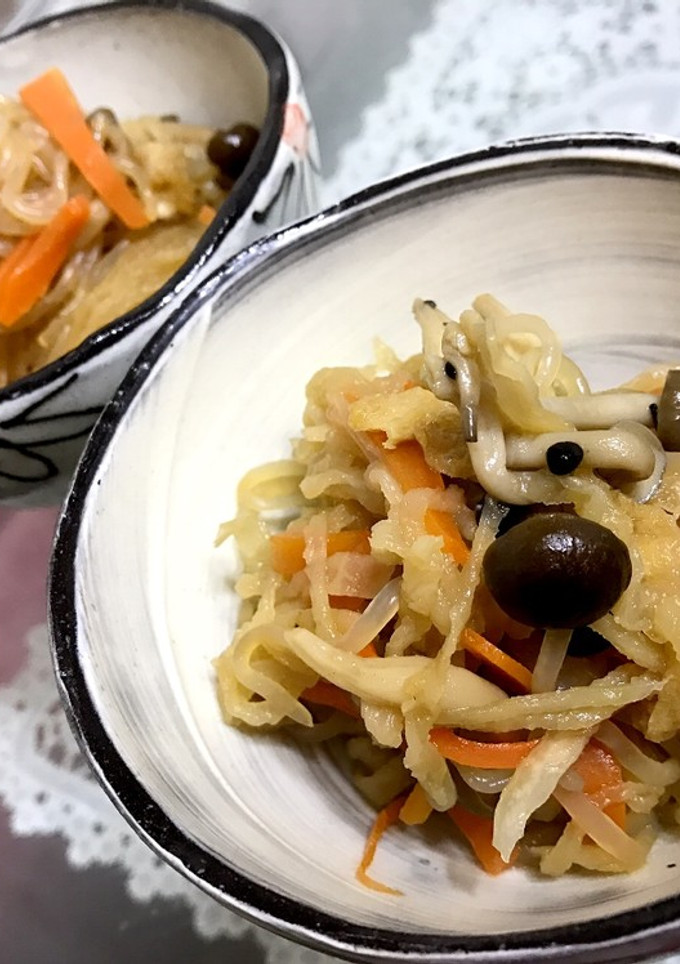 大家族用【かさ増し切り干し大根煮】-レシピのメイン写真