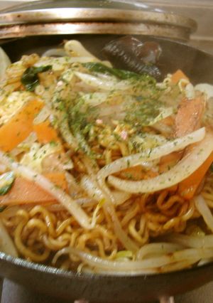 最速の野菜たっぷりインスタント焼きそばＲ-レシピのメイン写真
