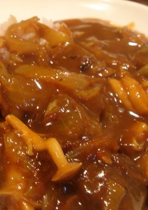お家にあるもので・・・干し椎茸のカレー-レシピのメイン写真