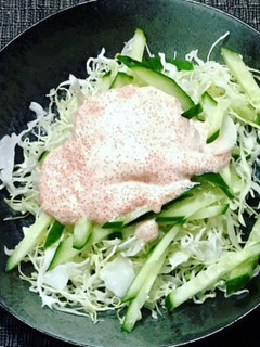 たらこソースかけサラダ-レシピのメイン写真