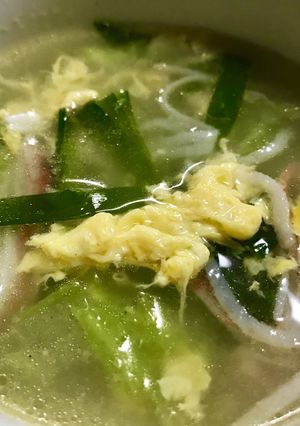 白菜とカニカマの中華風スープ-レシピのメイン写真
