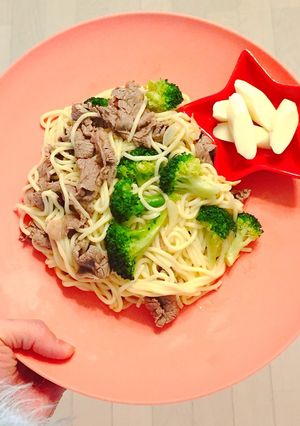 糖質ゼロ麺のペペロンチーノ風-レシピのメイン写真