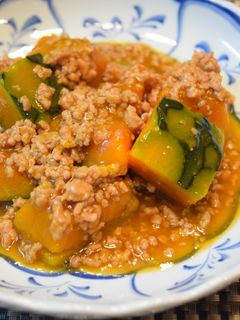 *煮崩れ知らず*かぼちゃのそぼろあんかけ-レシピのメイン写真