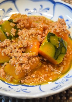 ＊煮崩れ知らず＊かぼちゃのそぼろあんかけ-レシピのメイン写真