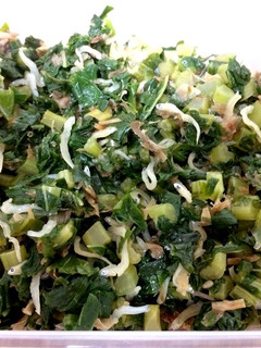 ご飯のおとも!大根の葉のごま油炒め-レシピのメイン写真