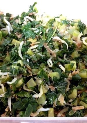 ご飯のおとも!大根の葉のごま油炒め-レシピのメイン写真