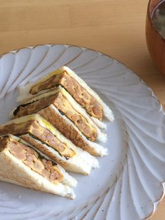 納豆オムレツサンド-レシピのメイン写真