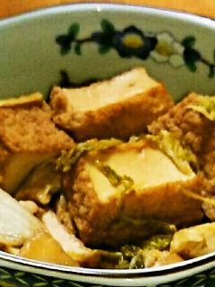厚揚げと白菜の煮物-レシピのメイン写真