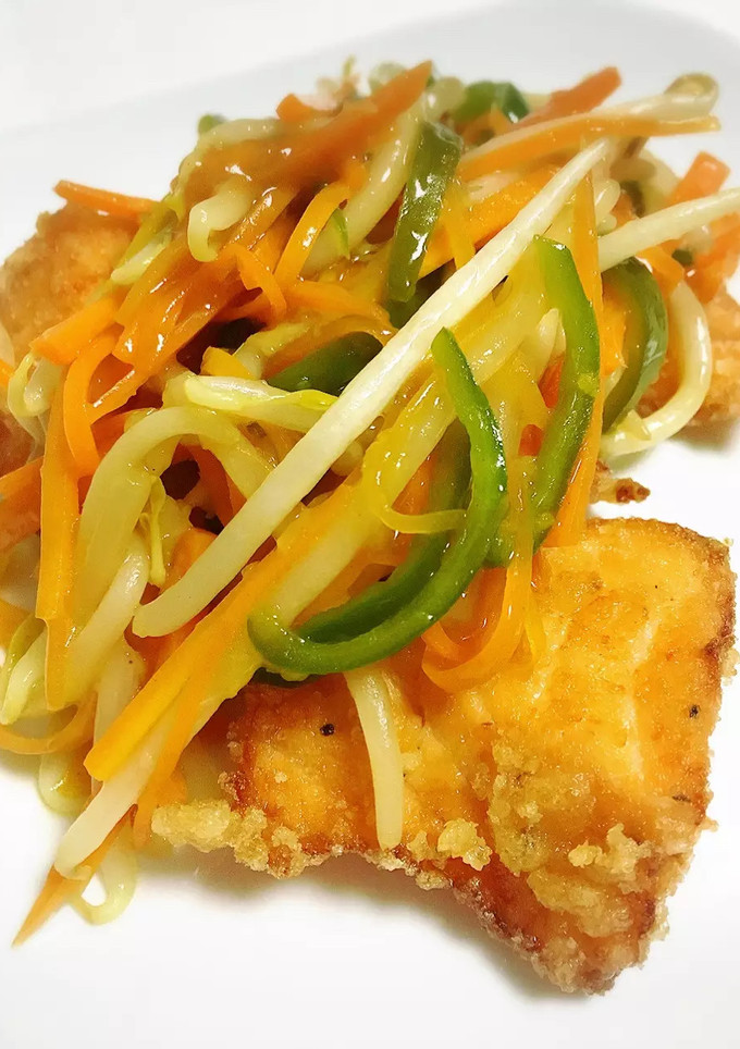 鮭の唐揚げもやし餡かけ-レシピのメイン写真