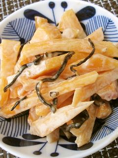 柿のマヨこんぶ和え-レシピのメイン写真