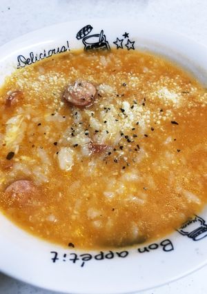 ピザソースでトマトリゾット♪-レシピのメイン写真