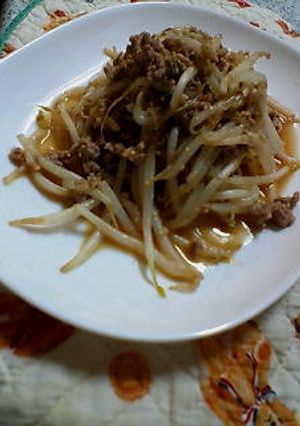 もやしの肉味噌炒め♪ご飯にあう～♪-レシピのメイン写真