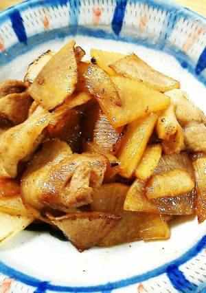 味付けは醤油だけ。豚バラと大根の醤油炒め-レシピのメイン写真