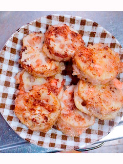 れんこんのはさみ揚げ(明太子、長芋)-レシピのメイン写真