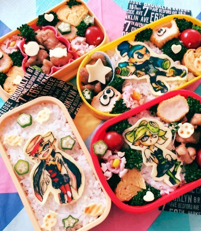 お絵描きキャラ弁★スプラトゥーン★-レシピのメイン写真