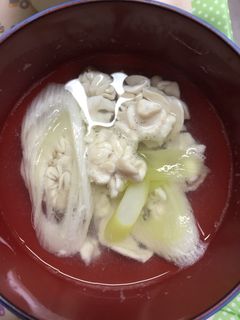 コマイの白子の塩汁-レシピのメイン写真