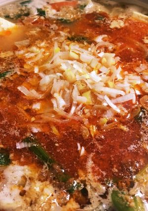 簡単！肉味噌で豆腐とミックス野菜の坦々鍋-レシピのメイン写真