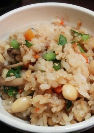 【主食】生姜香る〜混ぜこみ菜飯〜-レシピのメイン写真