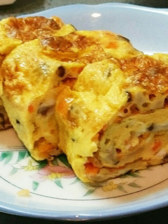 椎茸とにんじんの卵焼き-レシピのメイン写真