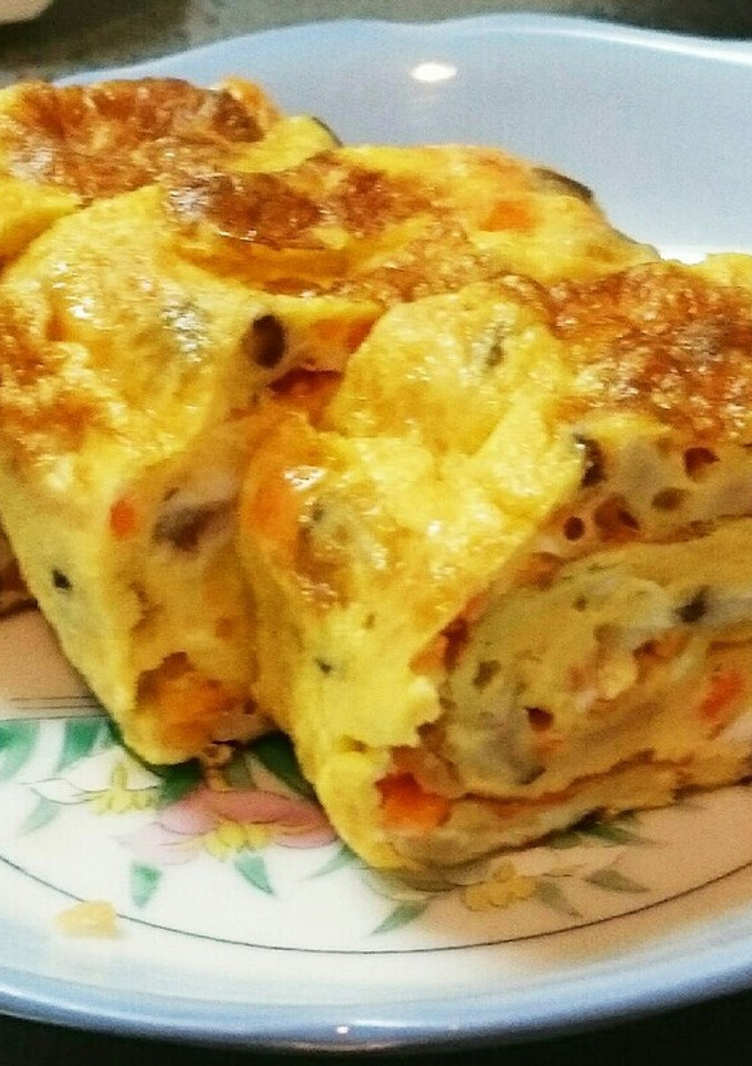 椎茸とにんじんの卵焼き-レシピのメイン写真