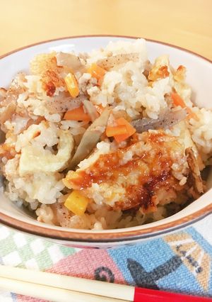 ✤豚ひき肉とゴボウの炊き込みご飯✤-レシピのメイン写真