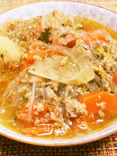 野菜たっぷりスープ”担々風”-レシピのメイン写真