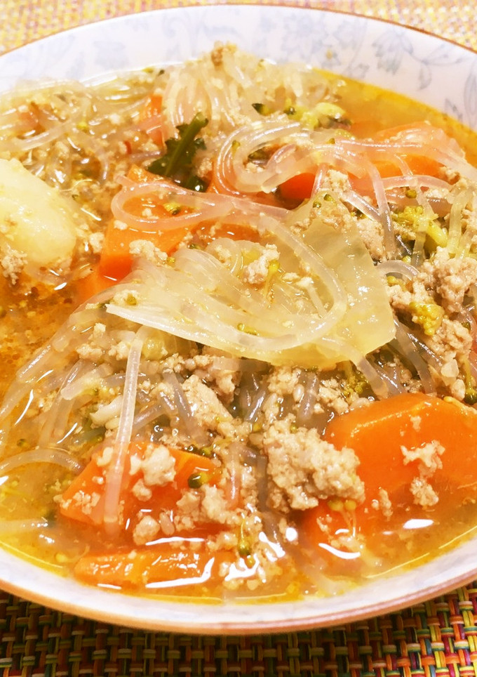 野菜たっぷりスープ”担々風”-レシピのメイン写真