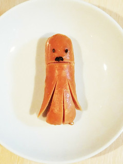 チョビひげソーセー人♪(・灬・)-レシピのメイン写真