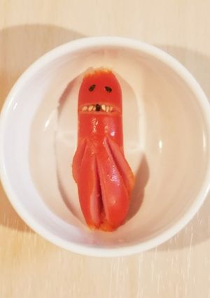 お歯黒ソーセー人♪(〇・▼・〇)-レシピのメイン写真
