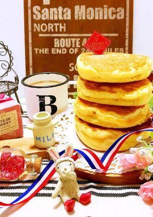 たまに食べたい♡ホットケーキ、-レシピのメイン写真