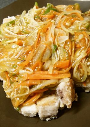 野菜たっぷり！ふくらぎの野菜甘酢あんかけ-レシピのメイン写真