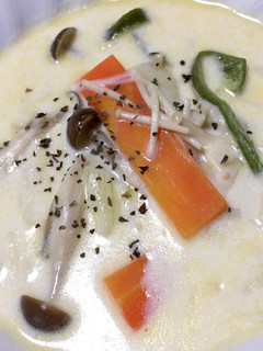 簡単★野菜たっぷり豆乳入りミルクスープ-レシピのメイン写真