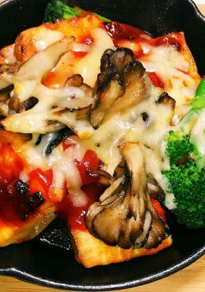 ☆スキレットで！オシャレ厚揚げピザ☆☆-レシピのメイン写真