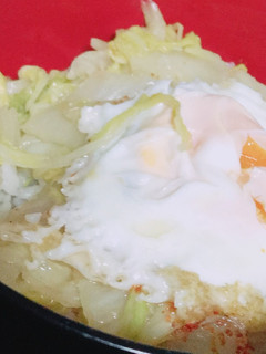 卵と白菜の味噌マヨ丼-レシピのメイン写真