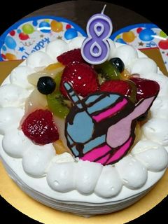 仮面ライダービルドチョコ 誕生日ケーキ-レシピのメイン写真