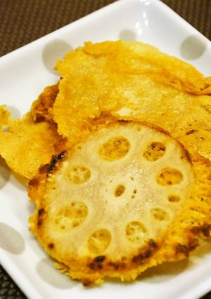 レンコンのチーズ焼き★フライパンひとつで-レシピのメイン写真